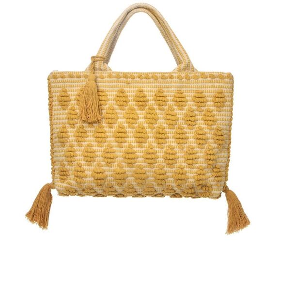 Guadalupe Design Allegra Tote Bag in Mustard - Picture 1 of 4